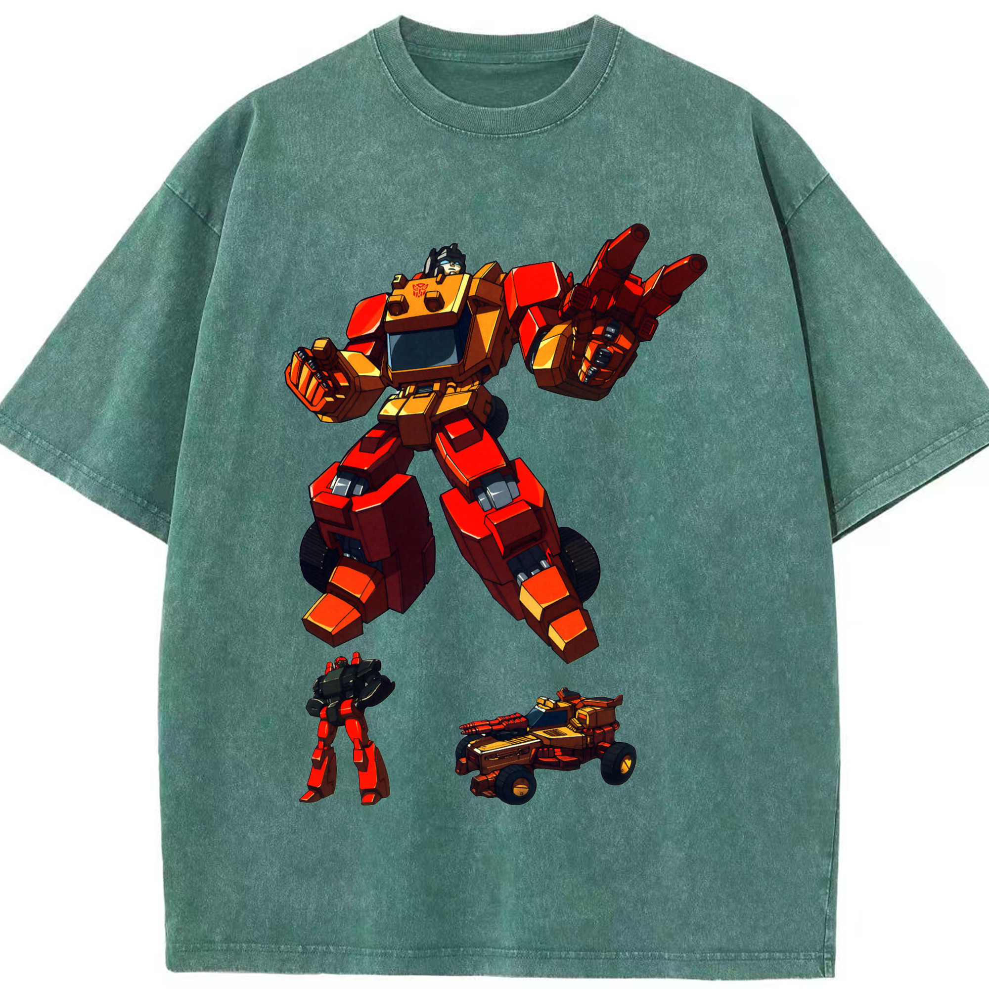 （画像用）  綿100% ヴィンテージ風 半袖Tシャツ（フロントプリント）